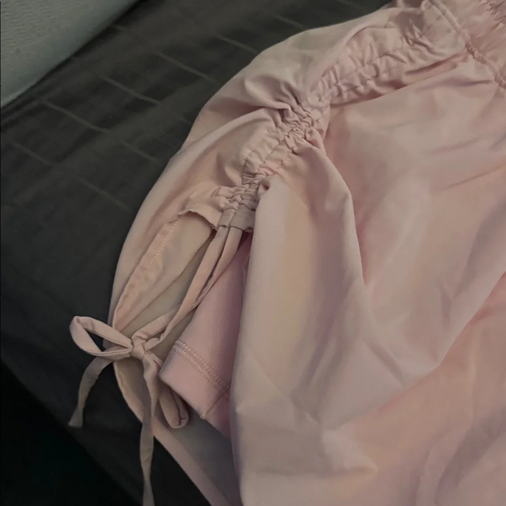 Light Pink side Drawstring Shorts - Picture 4 of 4